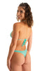 Brazilian Triangle Swim Top in ThinSKINZ Mint 1; Womens Low Cut Swimsuit Thong Bottom in ThinSKINZ Mint 2; Womens Low Cut Swimsuit Thong Bottom in ThinSKINZ Min