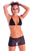 Micro Mini Skirt in Semi Sheer Black Spiderweb on mesh 3; Micro Mini Skirt in Semi Sheer Black Spiderweb on mesh, Front View; Micro Mini Skirt in Semi Sheer Bla