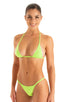 Womens Scrunchie Brazilian Bikini Bottom in Semi Sheer ThinSkinz Lime 1; Womens Scrunchie Brazilian Bikini Bottom in Semi Sheer ThinSkinz Lime 2; Womens Scrunch