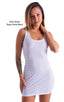 womens sexy mini dress bodycon rock star club sleeveless micro dresses in sheer whiite  mesh; Micro Mini Dress in White Peep Show 2; Micro Mini Dress in White P