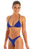 womens sexy t back thong swimsuit high cut tanga style swimwear in Imperial Blue; High Cut Thong Bottom in Imperial Blue 2; High Cut Thong Bottom in Imperial Bl