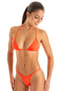 Brazilian Triangle Swim Top in Blazing Orange 1; Brazilian Triangle Swim Top in Blazing Orange 2; Brazilian Triangle Swim Top in Blazing Orange 3; Brazilian Tri