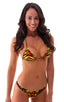 womens sexy t back thong swimsuit low cut micro bikini swimwear in sheer Wild Tiger; Low T Back Thong Bottom in Super ThinSKINZ Wild Tiger 2; Low T Back Thong B