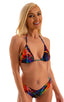 womens cheeky swim bottom boy shorts sexy booty hot pants swimwear in Tan Through Rave Up; Cheeky Booty Shorts in Tan Through Rave Up, Front View; Cheeky Booty 