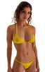 Brazilian Triangle Swim Top in Sunshine Yellow .5; Brazilian Triangle Swim Top in Sunshine Yellow, Front Alternative; Brazilian Triangle Swim Top in Sunshine Ye